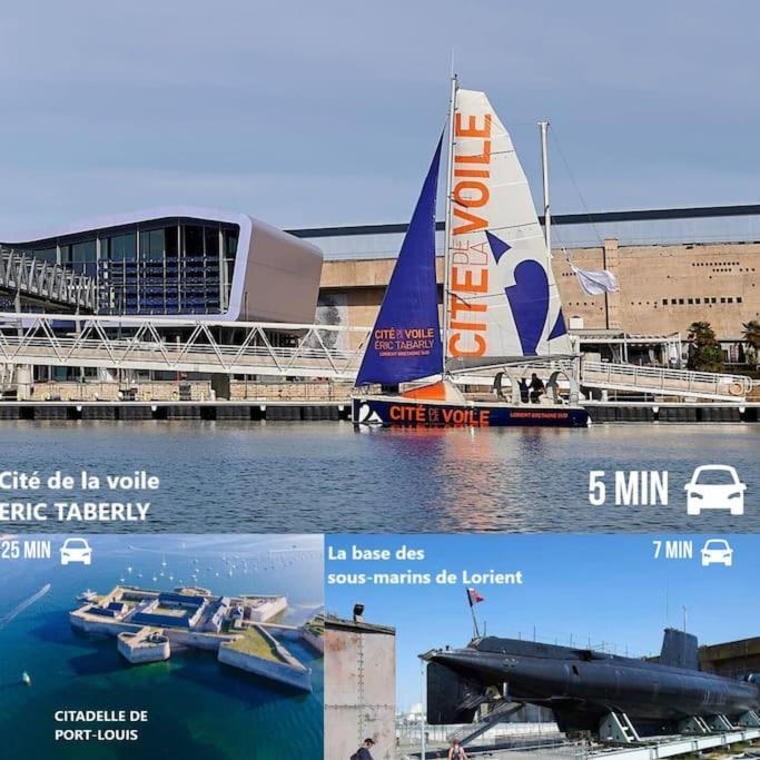 T3 Proche Centre Ville Gare Sncf Plage Avec Parkink Prive Lorient Exterior foto